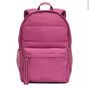 Victoria’s Secret Pink quilted rose my pink Backpack bag travel school NWOT!